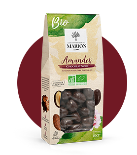 Amandes au chocolat noir cacao BIO