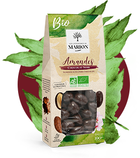 Amandes au chocolat noir cacao BIO