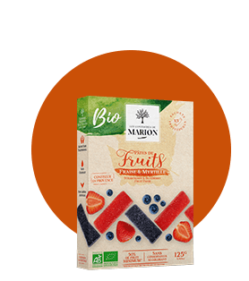Pâtes de fruits Fraise et Myrtille BIO