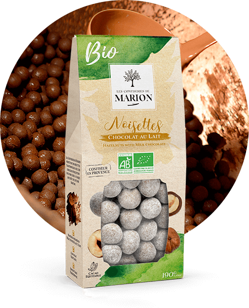 Noisettes au chocolat au lait BIO